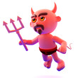 Devil flys upwards