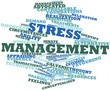 Word cloud for Stress management