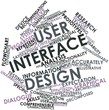 Word cloud for User interface design