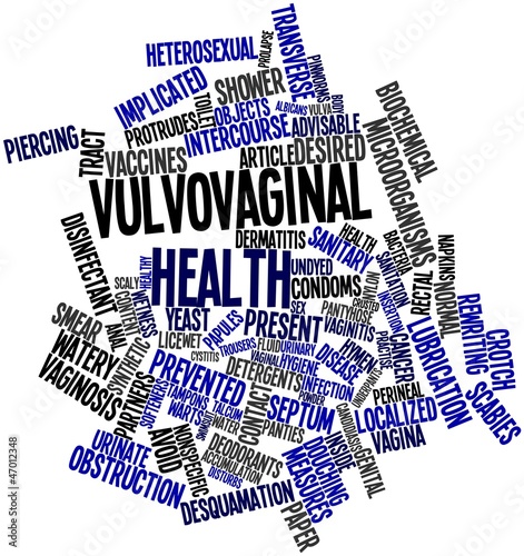 Illustration: Word cloud for Vulvovaginal health Word cloud for Vulvovaginal health