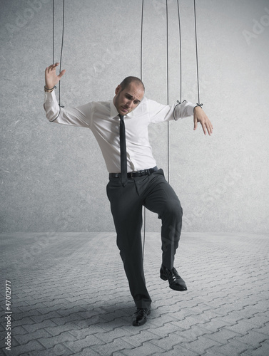 Photo: Controlled businessman Controlled businessman