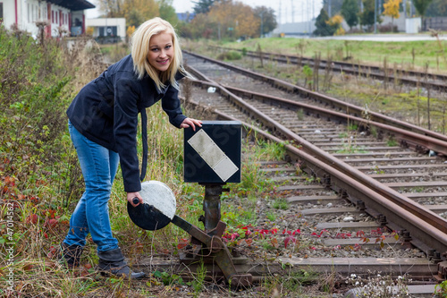 Photo: Frau stellt die weiche ihres Lebens Frau stellt die weiche ihres Lebens