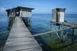 outdoor toilet stilt house mabul island