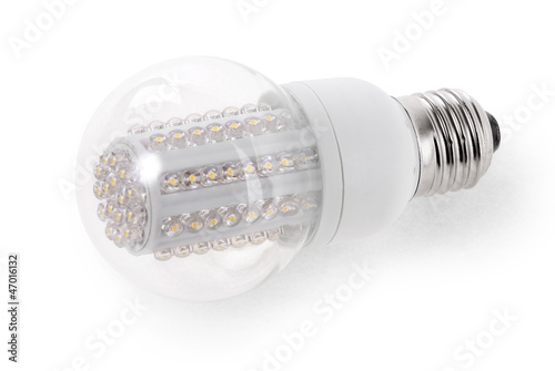 Photo: LED Bulb isolated on white background LED Bulb isolated on white background
