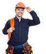 Portrait of a smiling worker