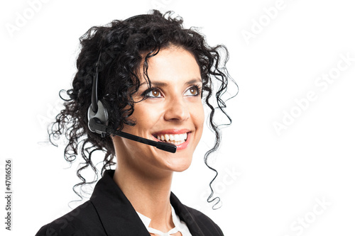 Photo: Smiling customer representative portrait Smiling customer representative portrait