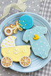 Baby shower cookies