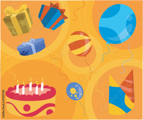 Illustration: birthday collage birthday collage