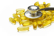 fish oil and stethoscope