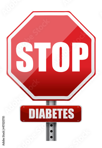 Illustration: stop diabetes stop diabetes