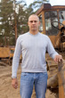 tractor operator at workplace