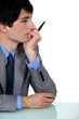 businessman thinking