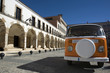 A classic van parked in High Square