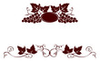 Set design elements -- grape with stamp