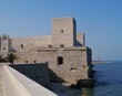 The castle of Trani in Apulia in Italy