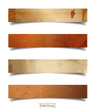 Paper stick with detailed shadow, vector illustration template