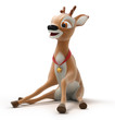 beautiful sitting reindeer