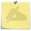 Post - It mit Hintergrund