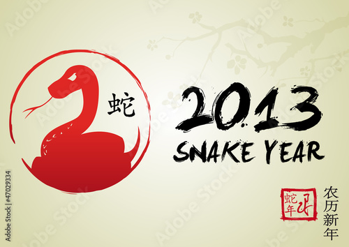 Vector: Snake Year Snake Year