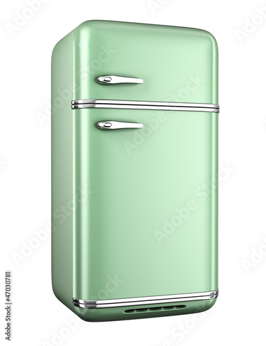 Illustration: Retro refrigerator Retro refrigerator
