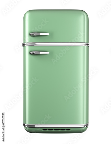Illustration: Retro refrigerator Retro refrigerator