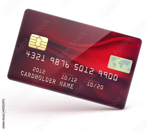 Illustration: Red credit card Red credit card
