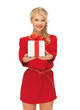 Lovely Woman In Red Dress With... Lovely Woman In Red Dress With...