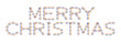 Merry Christmas made in rainbow colors