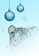 Wintergrüße mit Schneeleopard