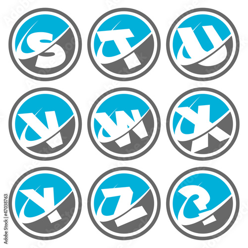 Vector: Swoosh Alphabet Icons Set 3 Swoosh Alphabet Icons Set 3