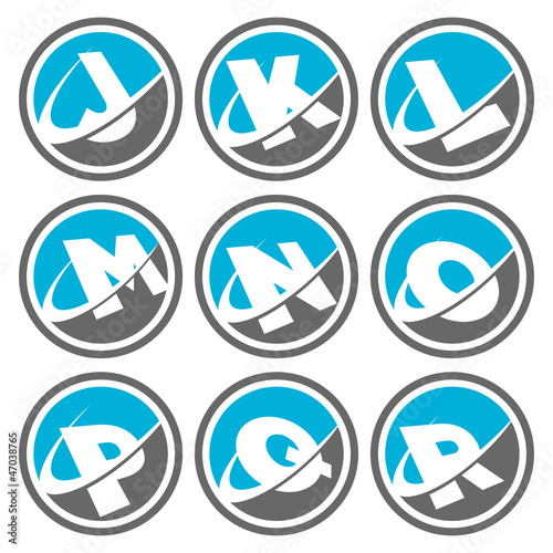 Vector: Swoosh Alphabet Icons Set 2 Swoosh Alphabet Icons Set 2