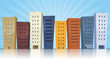 Vector: Cartoon Cityscape Cartoon Cityscape