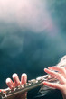 Flute music flutist hands