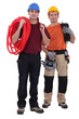 craftsmen posing together
