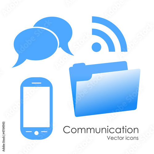 Vector: Vector communication icons set Vector communication icons set