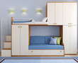 Children's bedroom in blue