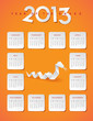 2013 year of the snake calendar
