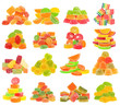 Candy set isolated