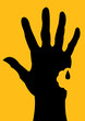 Bitten Hand Silhouette