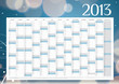 Calendrier année 2013 design