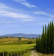 Tuscany countryside by montepulciano