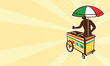 Italian ice push cart vending vendor