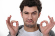 Man giving the thumbs-up