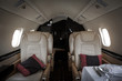 Luxury interior aircraft business aviation