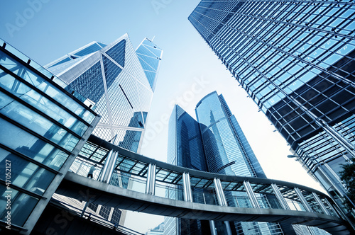 Photo: Modern office buildings in Hong Kong. Modern office buildings in Hong Kong.