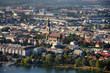 Foto: View on Pfarre St. Leopold – Donaufeld, Vienna from Donauturm View on Pfarre St. Leopold – Donaufeld, Vienna from Donauturm