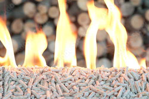 Photo: Pine pellets Pine pellets