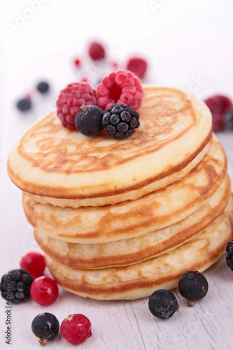 Photo: pancakes with berries pancakes with berries