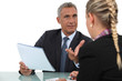 Businesspeople working together