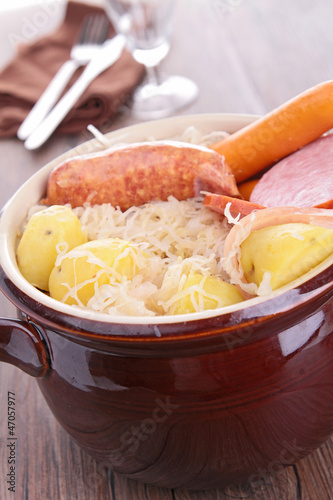Photo: plate of choucroute plate of choucroute